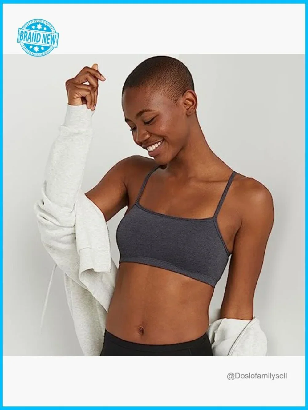 String Bralette 3-Pack Cotton Wireless Pullover Bra Light Support Crop Top